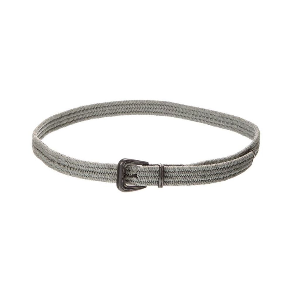 Brunello Cucinelli Woven Belt, Grey